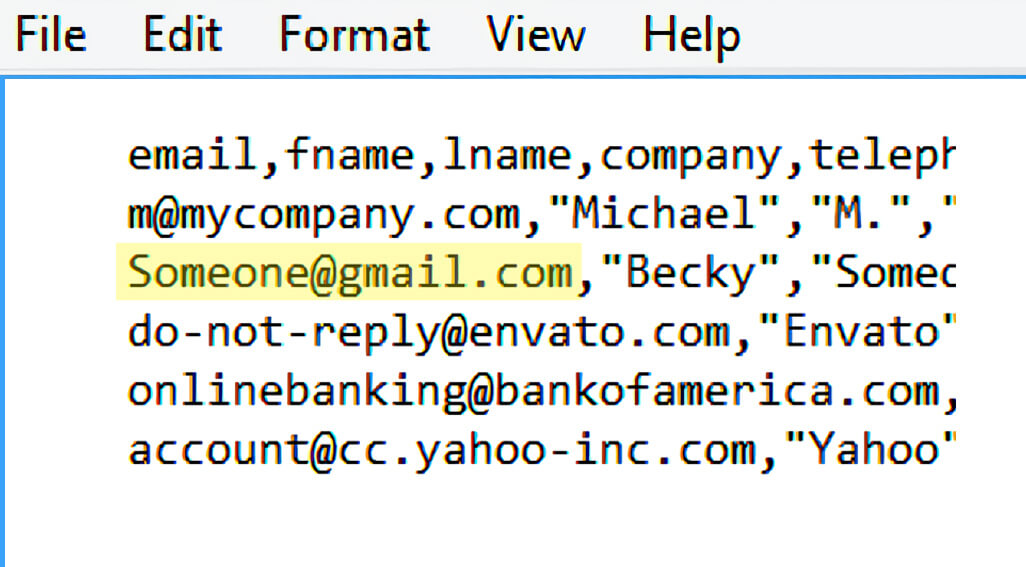 Easy and clever way to extract email addresses from a messy Excel file or text list
